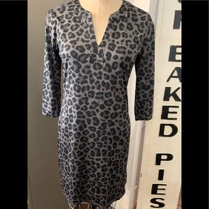 NWT Mary Square Comfy Leopard Dress XS